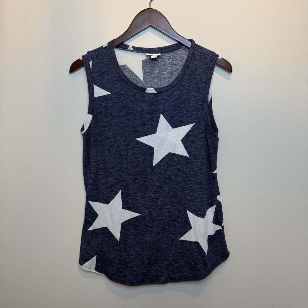LuLaRoe Star Fourth of July Print Sleeveless Tank Top Size Small